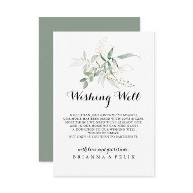 Gold Green Foliage Wedding Wishing Well Enclosure