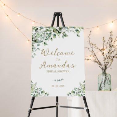 Gold Greenery Bridal Shower Welcome Sign