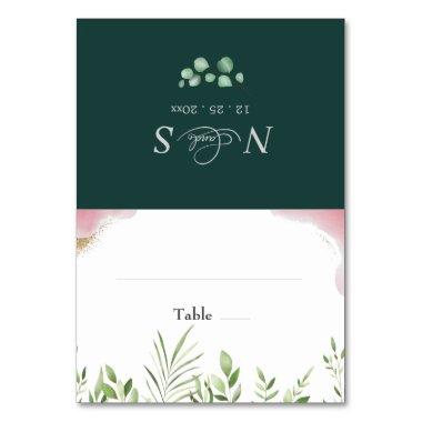 Gold Greenery Flat Wedding Place