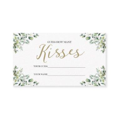 Gold Greenery How Many Kisses  Game Enclosure