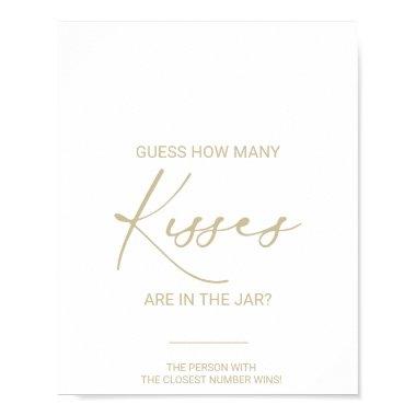 Gold Idyllic How Many Kisses  Game Poster