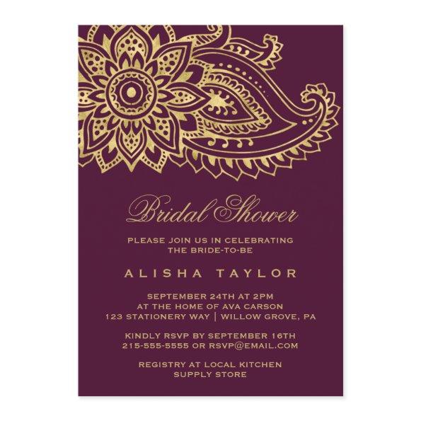 Gold Indian Paisley