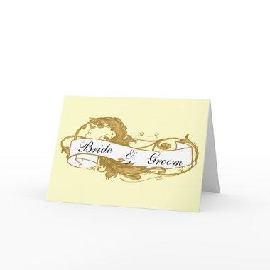 Gold Leaf Couples Wedding Shower Invitations