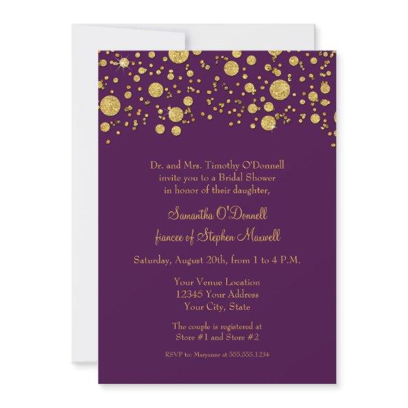 Gold Leaf Glitter Confetti Dots