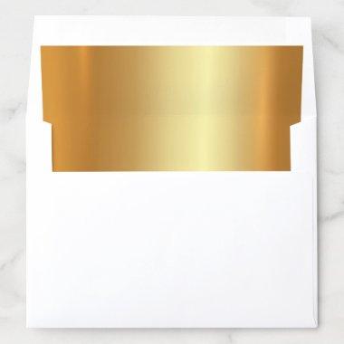 Gold Light Modern Elegant Glamour Template Envelope Liner