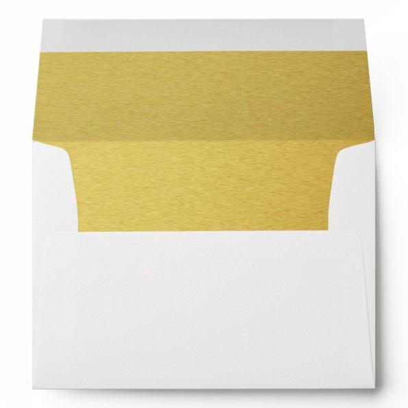 Gold lined Envelope for Wedding Invitations