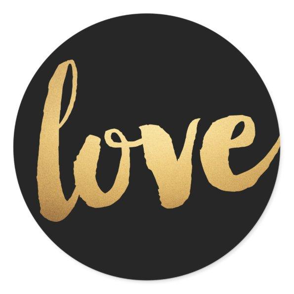 Gold love Stickers