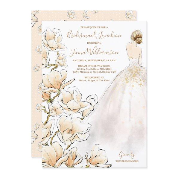 Gold Magnolia Bridesmaid Luncheon