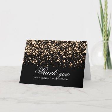 Gold Midnight Glam Thank You Bridesmaid