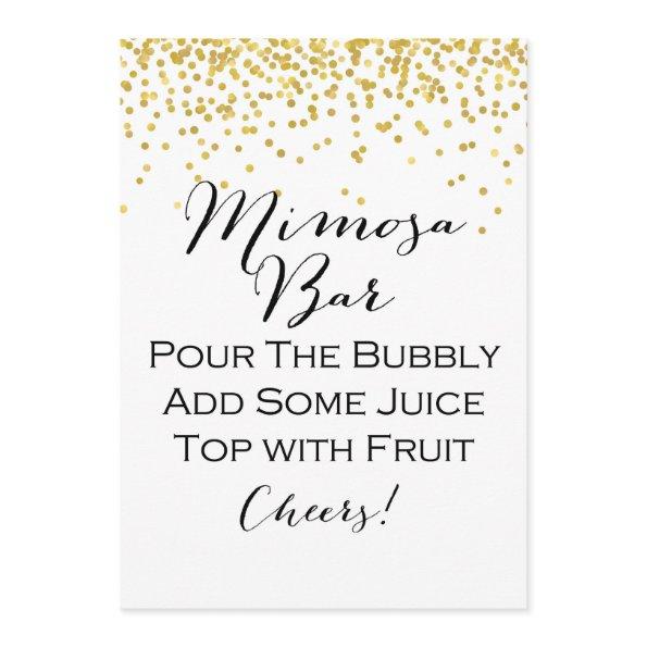 Gold Mimosa Bar Sign " Size