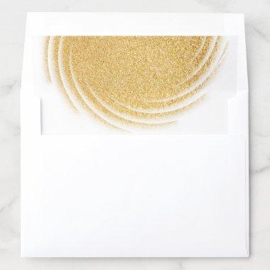 Gold Modern Glamour Golden Elegant Design Pretty Envelope Liner