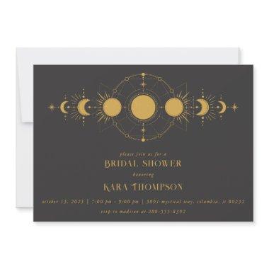 Gold Mystical Moon Modern Celestial