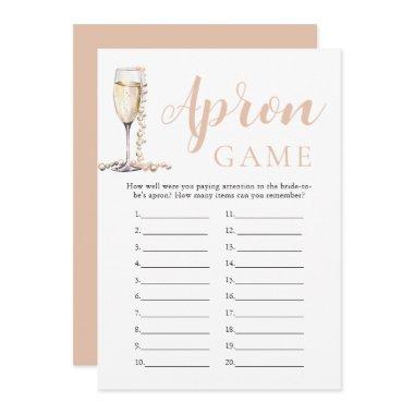 Gold Pearls and Prosecco  Apron Game