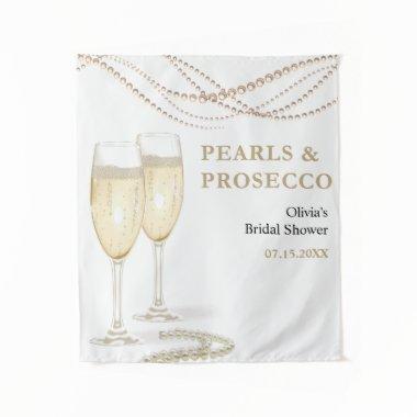 Gold Pearls and Prosecco  Backdrop