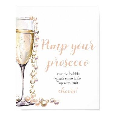 Gold Pearls and Prosecco Pimp Your Prosecco Mimosa Poster