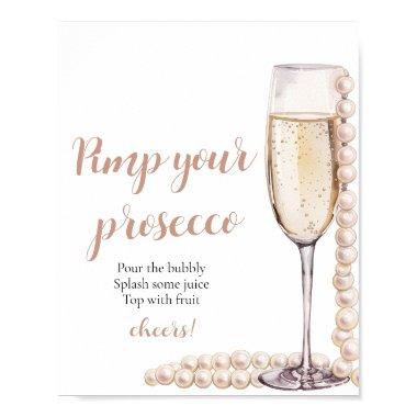 Gold Pearls and Prosecco Pimp Your Prosecco Mimosa Poster