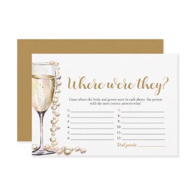 Gold Pearls and Prosecco Where Were They Game