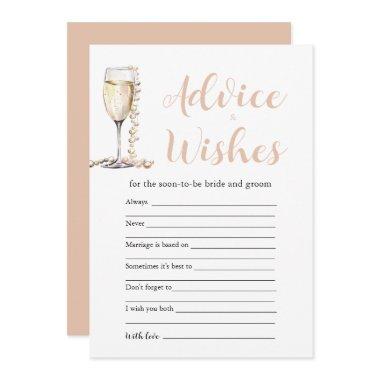 Gold Pearls & Prosecco Advice and Wishes Game