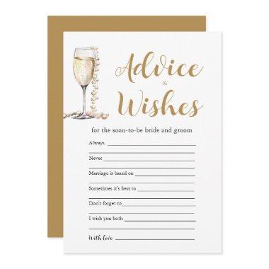Gold Pearls & Prosecco Advice and Wishes Game