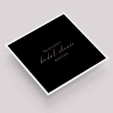 Gold Script  Napkins – Customizable