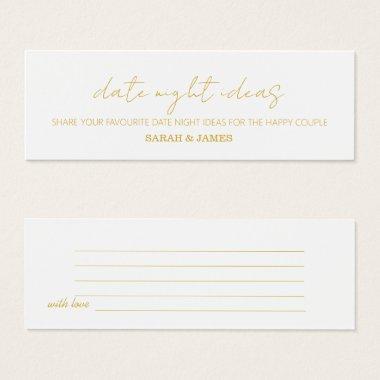 Gold Script Date Night Bridal Wedding Shower