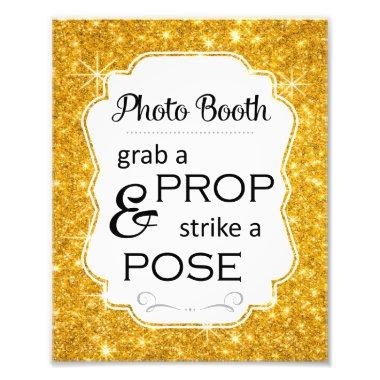 Gold Sparkle Photo Booth  Wedding