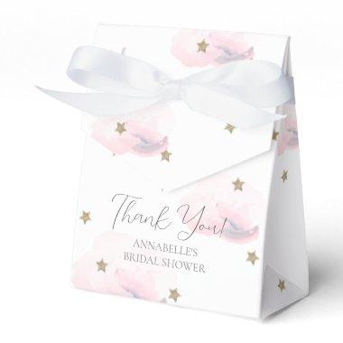 Gold Stars & Pink Clouds Bridal Shower Favor Boxes