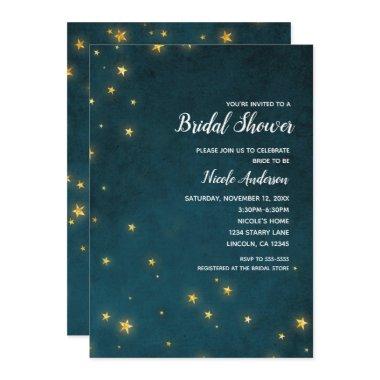 Gold Twinkle Stars Celestial Sky