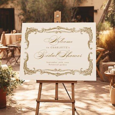 Gold Vintage Classic Script  Welcome Foam Board