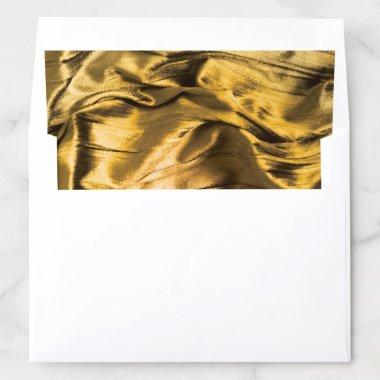 Gold Wavy Silk Look Envelope Liner