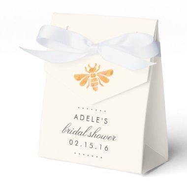 Golden Bee Watercolor Bridal Shower Favor Boxes