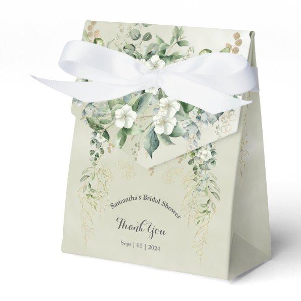 Golden Botanical Delight:  Favor Boxes