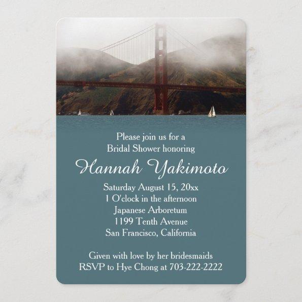 Golden Gate San Francisco Bridal Shower Invitations