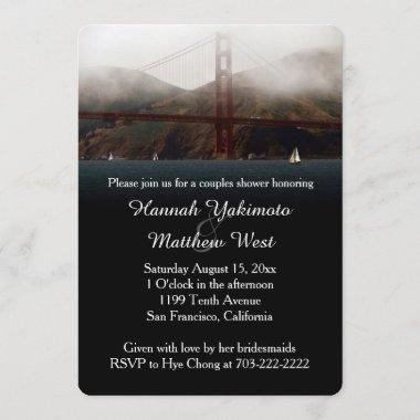 Golden Gate San Francisco Couples Shower Invite