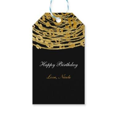 Golden Glam Cheetah Print Exotic Animal Print Gift Tags