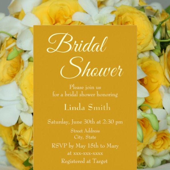 Golden Yellow Simple Style  Foil