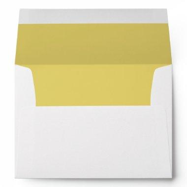 Goldenrod Wedding Elegant Modern Return Address Envelope