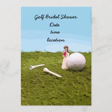 Golf bridal Shower Invitations