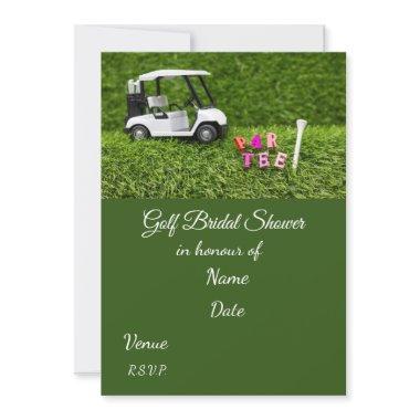 Golf  with golf ball Save the Date
