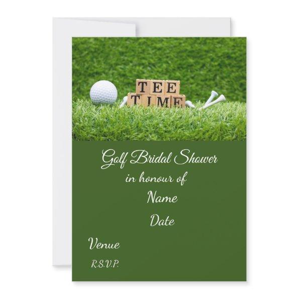 Golf  with golf ball Save the Date