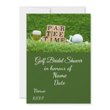 Golf  with golf ball Save the Date
