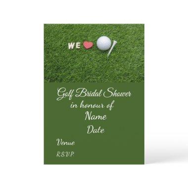 Golf  with golf ball Save the Date
