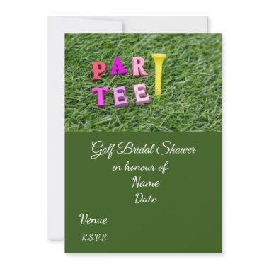 Golf  with golf ball Save the Date