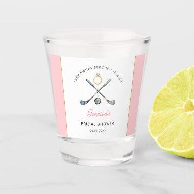 Golf "Last swing Before the ring"  Shot Glass