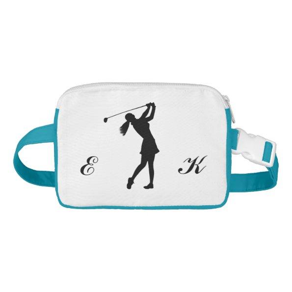 Golf Swinger, Female, Monogram Fanny Pack