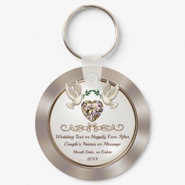 Gorgeous, Personalized Wedding Favors, Inexpensive Keychain