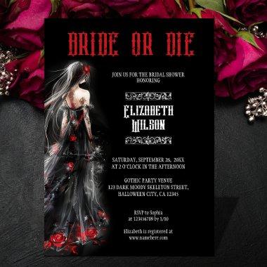 Gothic Black Wedding Dress Bride or Die Bridal