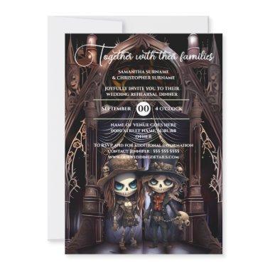 Gothic bridal couple goth cathedral dark moody