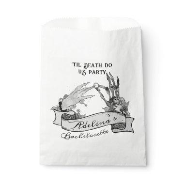 Gothic Bride or Die Til Death Bachelorette Weekend Favor Bag