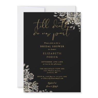Gothic Floral Black And Gold